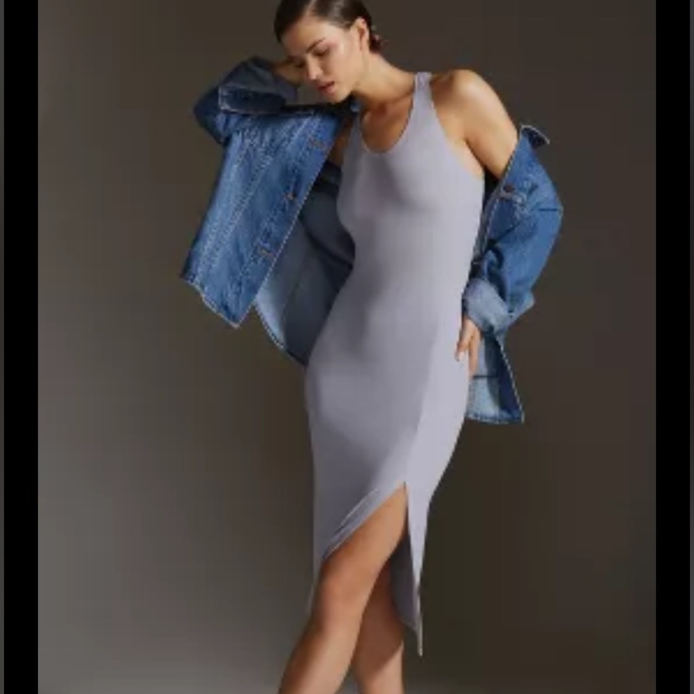 Anthropologie Bordeaux Sleeveless Tank Dress - Picture 4 of 13